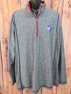 Texas Rangers Antigua MLB Athletic Performance Pullover XXL